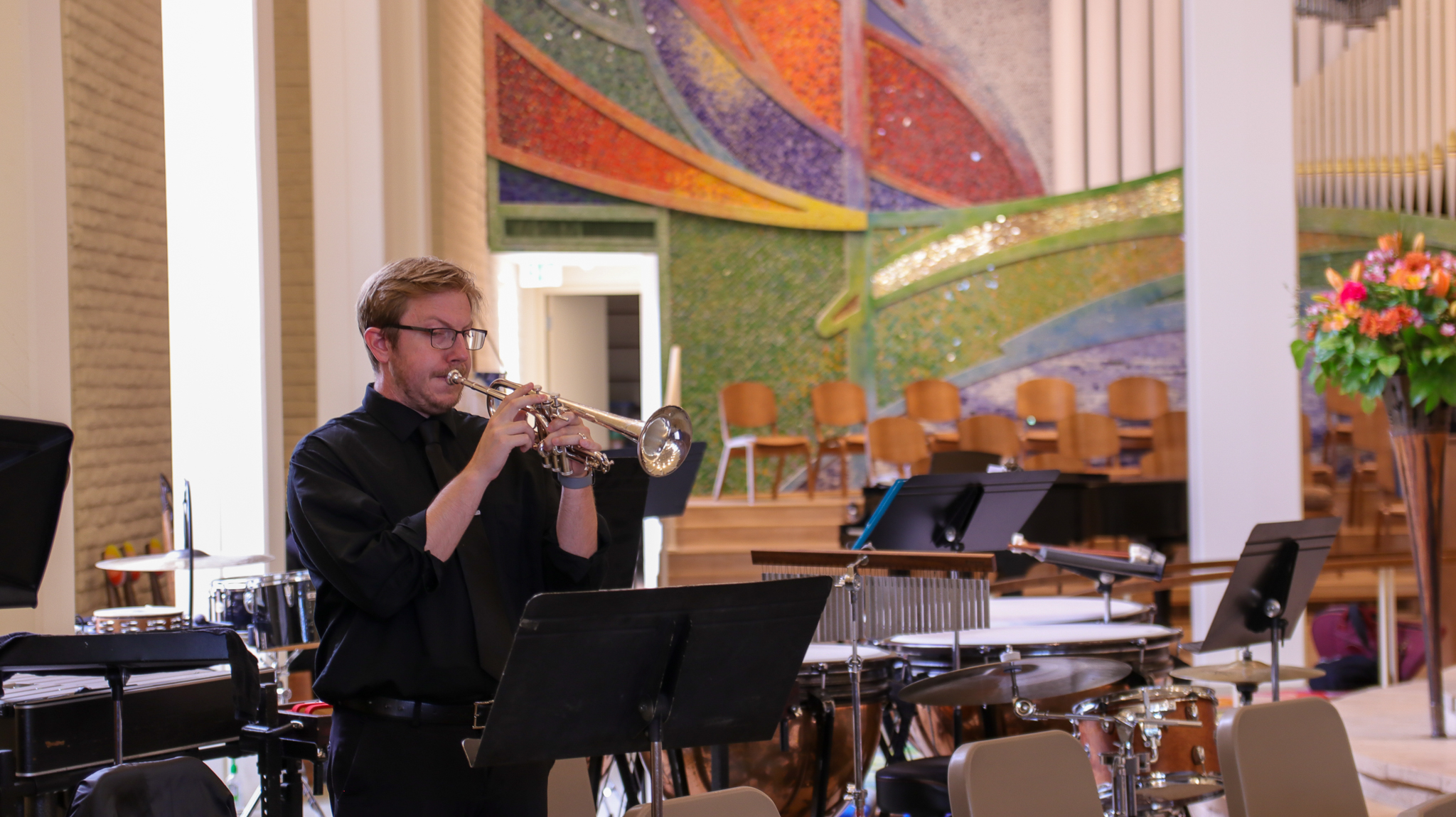 Salt River Brass in performance at St. Barnabas